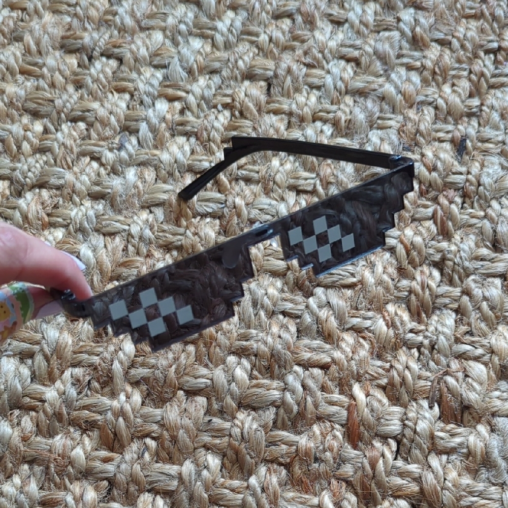Pixelated Black Sunglasses